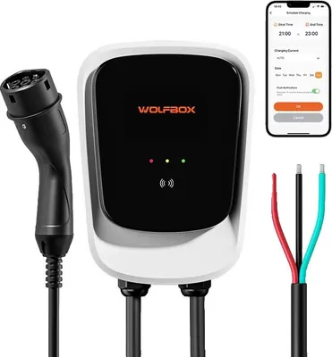 Obrázek produktu pro Nabíjecí stanice pro elektromobily, výkon 7 kW, kompatibilita s TYPEM 2, 7KW 32A 1 fáze 5m, TYPE2