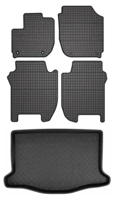 Obrázok produktu pre Gumové autokoberce SolidPRO + vaňa kufra pre: Honda Jazz IV 2015- 5 ks