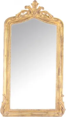 Produktbild von Casa Padrino Luxus Barock Wandspiegel Gold 150 x 75 cm - Massiv und Schwer - Goldener Spiegel