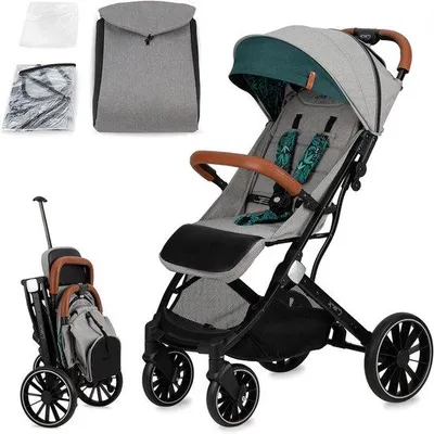 Productafbeelding van Kinderwagen Buggy - Reisbuggy Lichtgewicht - Dagelijks Gebruik - Inklapbaar Kofferformaat - 7.5 kg - Groen