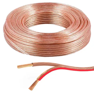 Produktbild von ORSEM 10m Lautsprecherkabel 2x 0.5mm² Boxenkabel Boxen Lautsprecher Hifi Auto Audio Kabel Transparent
