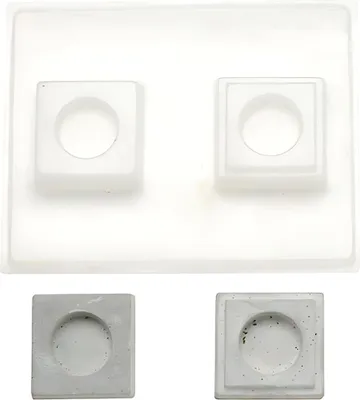 Produktbild von GLOREX Giessform Teelichthalter quadratisch 7x7cm