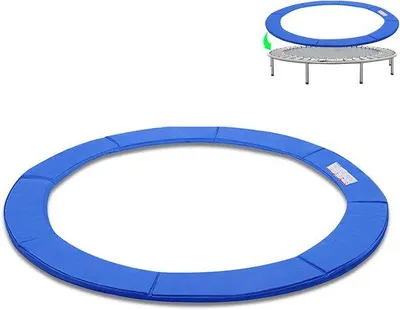 Produktbild von Sprungmatenschutzblau 244 cm – zuverlässige Schutz für Federn