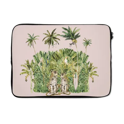 Produktbild von MuchoWow® Laptop Hülle 14 ZollDschungel - Tiere - Bäume Laptoptasche - Laptoptasche - Stoßsicher - Schutzhaube