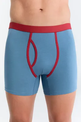 Produktbild von Bio-Baumwoll-Herren Boxershorts mit Eingriff