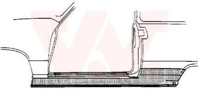 Produktbild von VAN WEZEL 5824101 Schweller Reparaturblech Einstiegblech Links für VW POLO (6N2) Polo Schrägheck (6N1)