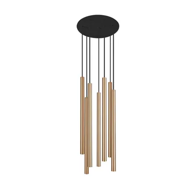 Image de Lustre LASER laiton-noir 7xG9x10W laiton, dimensions : 130x30x30 cm, IP20, Nowodvorski Lighting