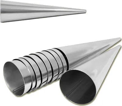 Produktbild von 10x Schillerlocken Formen Sahnerollen Trubotschki Backform Hörnchen Cremerollen Schaumrollen