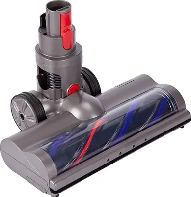 Produktbild von Trade-Shop Elektrische Wischaufsatz / Turbobürste / Bodendüse mit LED für Dyson V7, V8, V10, V11, V15, SV10, SV12 Staubsauger / mit Laufrollen