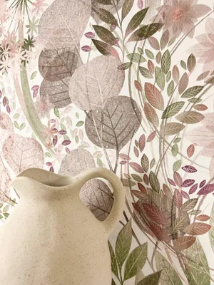 Produktbild von NEWROOM Tapete Amelle Rosa Vliestapete - Natur Blumen Blätter  Germany