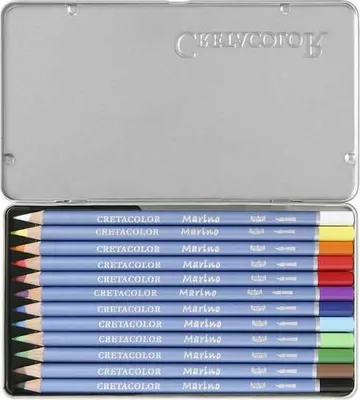 Immagine prodotto di Matite acquerellabili Cretacolor Marino Set di 12 pezzi per artisti per bambini