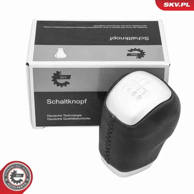 Image de Pommeau de levier de vitesses ESEN SKV à 6 rapports, noir, en plastique et similicuir, pour LAND ROVER Range Rover Evoque (L538)