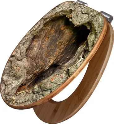 Produktbild von banjado Design WC Sitz Bambus Absenkautomatik - Altes Herz - Toilettendeckel mit Absenkautomatik Holz/hochwertiger Bambus Klodeckel/WC-Sitz für alle gängigen Toiletten [TDB2 12349]