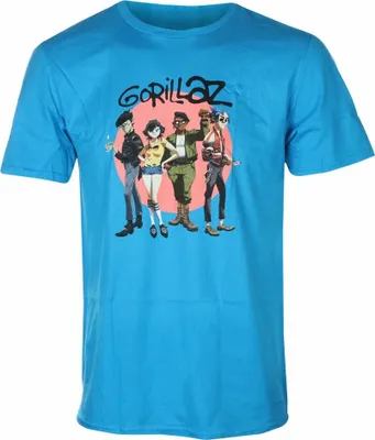 Obrázek produktu pro Gorillaz - Tričko pro muže/dámy Uni RO3995 (S) (Sapphire-Blue)