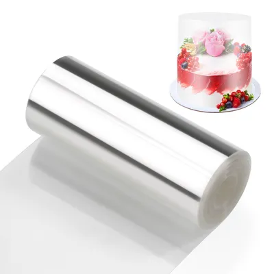 Produktbild von Tortenrandfolie - Transparente Acetat-Rolle zur Tortendekoration - 10 cm x 10 m