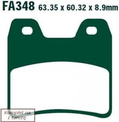 Productafbeelding van Remblokken EBC, type FA348HH, gesinterd metaal