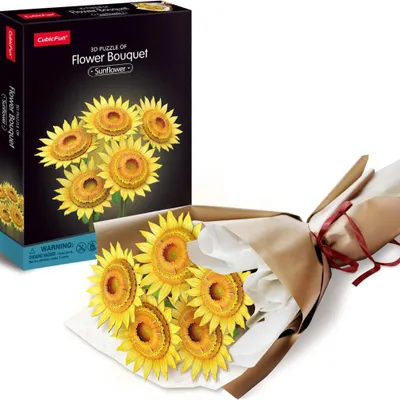 Produktbild von CUBICFUN 3D Puzzle Sonnenblumenstrauß 209 Puppen