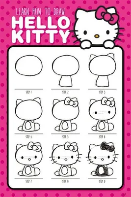 Immagine prodotto di Hello Kitty - Impara a disegnare - 61x91,5 cm - Poster