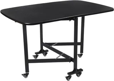Obrázek produktu pro Skládací stůl - Přenosný stůl - Campingový stůl - Venkovní stůl - Pracovní stůl - Černý - 120x80x75 cm