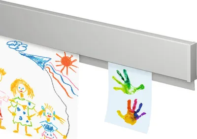 Produktbild von Posterleiste Info Rail aluminium 200 cm