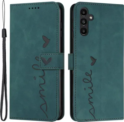 Produktbild von Samsung Galaxy S25 / S24 Hülle - Coverup Smile Klapphülle - Grün