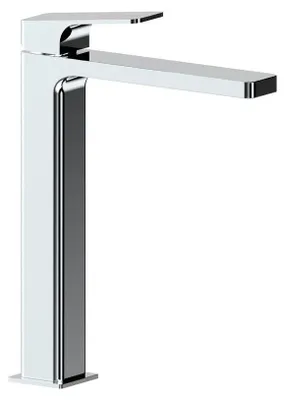 Produktbild von Waschtischarmatur hoch modernes Design Messing verchromt