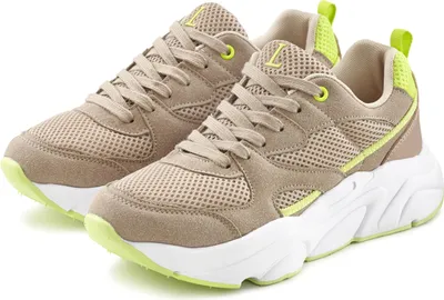 Produktbild von LASCANA Sneaker Turnschuhe, gelb-beige Größe 37