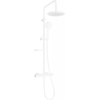 Obrázek produktu pro Mexen KX40 odkrytý sprchový set s dešťovou sprchovou hlavicí a termostatickou sprchovou baterií, Bílá - 771504091-20