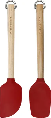 Produktbild von KitchenAid KQR750OHERE Teigschaber 2-teiliges Mini-Spatelset rot