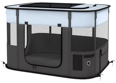 Produktbild von PawHut Welpenauslauf Welpenlaufstall faltbar Laufgitter Indoor und Outdoor