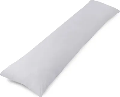 Produktbild von Vankúš na bočný spánok 145 x 40 cm Vankúš na spanie s poťahom - Vankúš na telo Vankúš na bočný spánok komfortný vankúš pre dospelých bavlnený sivý