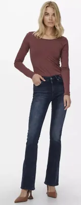Produktbild von ONLY ONLBLUSH MID FLARED DNM REA409 NOOS Blue Black Denim L/32
