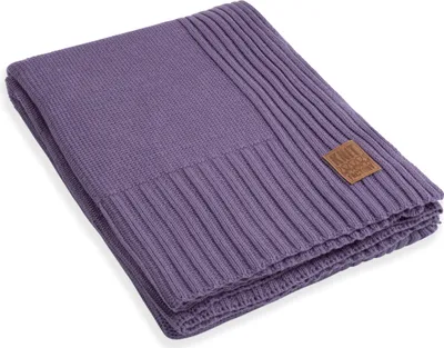 Produktbild von Knit Factory Uni Plaid XL - Violett - 195x225 cm