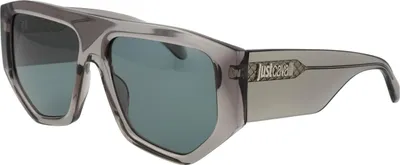 Productafbeelding van Just Cavalli SJC097 zonnebril, grijs/groen, CAT2, voor heren en dames