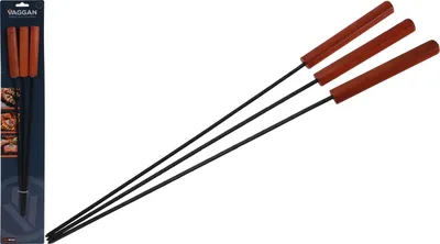 Produktbild von 2 x Vaggan Grillspieße 3er Set 48cm Grillzubehör