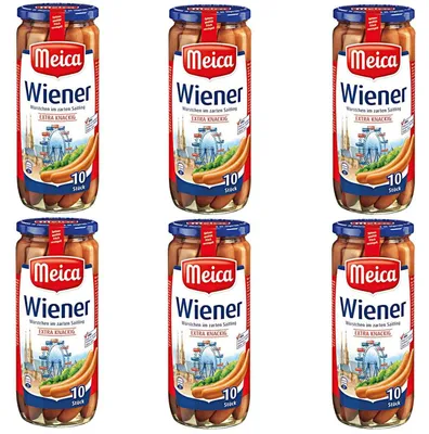 Image de Meica 10 Wiener 500ml pack de 6