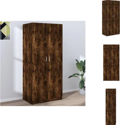 Produktbild von vidaXL Kleiderschrank Räuchereiche 80x52x180 cm Holzwerkstoff -  Kleiderschränke
