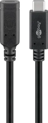 Immagine prodotto di Cavo di prolunga Goobay USB-C 3.2 Gen 2 - Nero