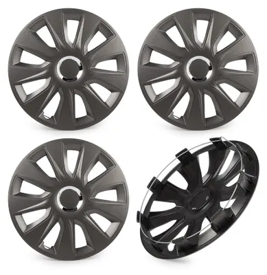 Produktbild von 13" Zoll Radkappe Dunkelgrau Radzierblende Radblende für VW Golf IV Schrägheck (1J1) 100009A0050 RIDEX