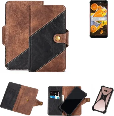 Produktbild von K-S-Trade Handy Hülle Schutz Hülle Schutzhülle Bookstyle Case kompatibel mit Vernee V2 Handy Cover Hülle Schutztasche 1x
