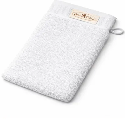 Produktbild von Casa Colori Waschhandschuh 18x24cm 18 x 24 cm weiß Hohe Farbbrillanz, Einfache Pflege