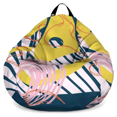 Produktbild von Updeco Sitzsack-Sessel Birne L, Abstract (Abstract Spiral)