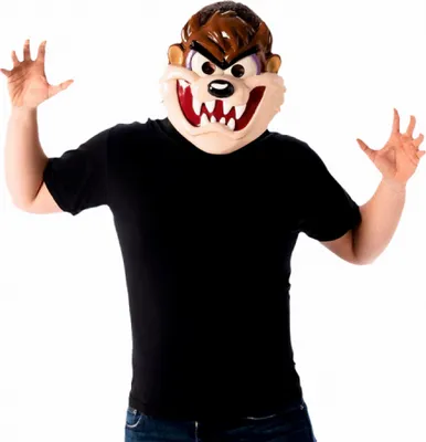 Produktbild von Taz Maske für Erwachsene Looney Tunes braun - Einheitsgröße