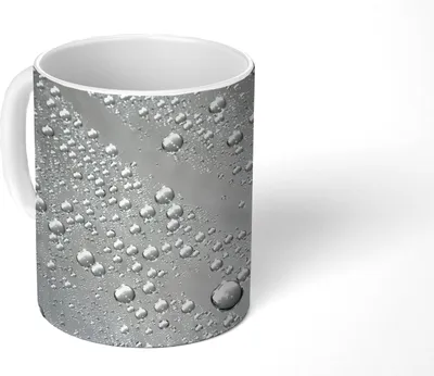 Produktbild von MuchoWow® Tasse Kaffeetasse Kaffeebecher 350 ml Metall - Wasser - Grau Teetasse - Fototasse - Becher - Keramikbecher - Teebecher - Kaffeetasse - Bürotasse