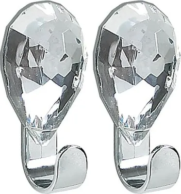Produktbild von spirella Haken selbstklebend Diamant Transparent - 2 Stück