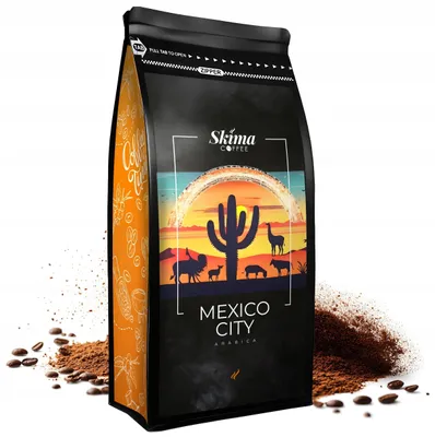 Productafbeelding van Gemalen koffie 500 g, MEXICO CITY, 100% Arabica, vers gebrand. SkimaCoffee