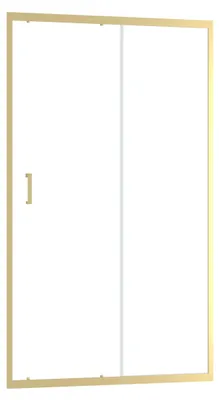 Immagine prodotto di Schermo doccia oro Marwell Walk In Shower Golden Stage 120x200cm - porta scorrevole con schermo doccia in vetro temperato da 6mm - larghezza di apertura 49cm - telaio in alluminio di alta qualità