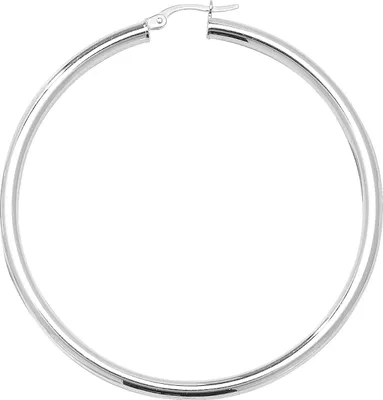 Image de 925 Sterling Silber Damen - Paire de créoles - 50mm ; WJS1904