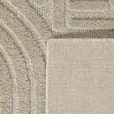 Produktbild von Carpetsale24 Hochflor Teppich Wohnzimmer Skandinavische Boho Design 3D Optik Teppich Shaggy Flauschig Weich, Grösse: 200x290 cm
