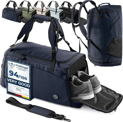 Produktbild von Sporttasche 40/60 L, mit Schuhfach und Nassfach, für Fitness